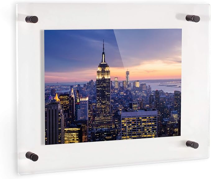 ArtToFrames 18x28 Inch Double Panel Floating Acrylic Picture Frame comes - Image 2