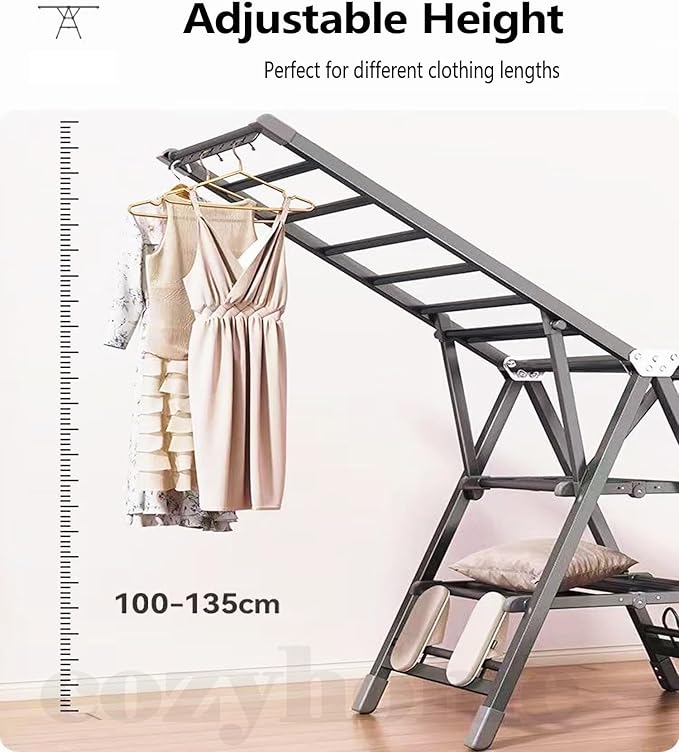 Heavy Duty Clothes Drying Rack Foldable –71" Extra Large Clothes Airer Drying - Image 5