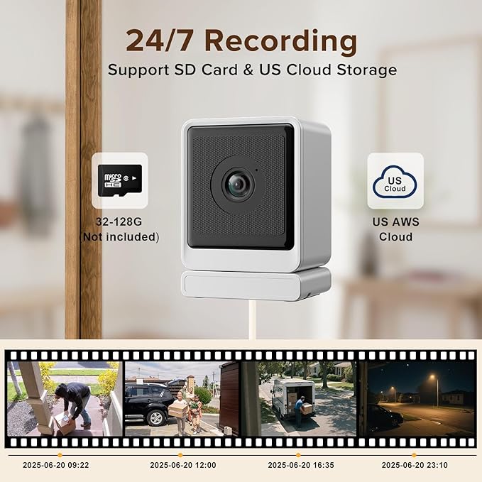 STSVA 3MP 2K Window Security Camera, 2.4G&5G WiFi Indoor Camera - Image 4