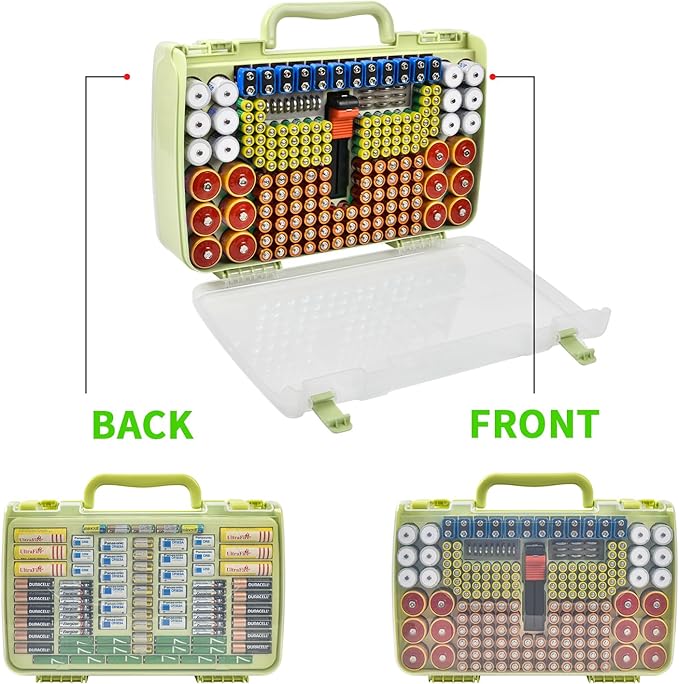 Aptbyte Battery Organizer Storage Holder Box Case - Image 2