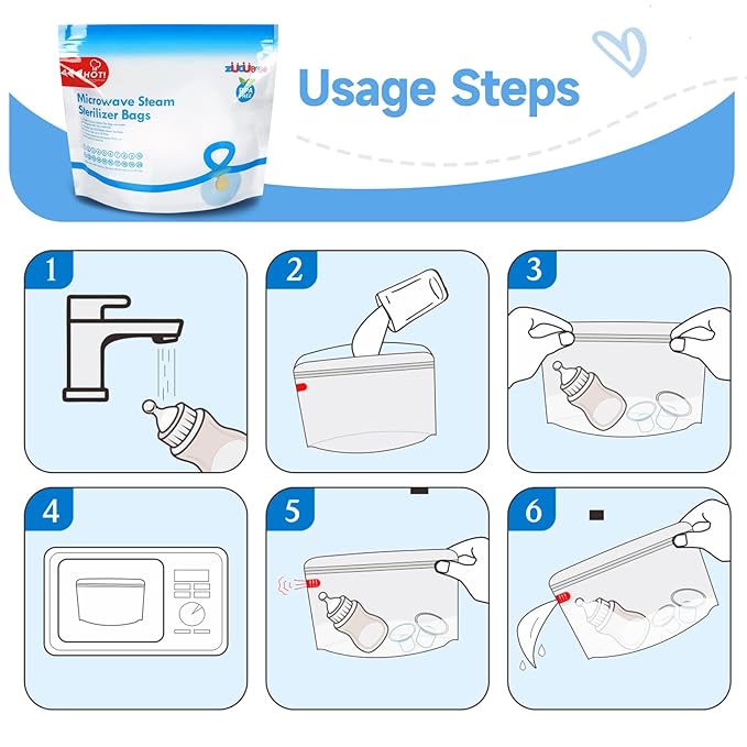 Microwave Steam Sterilizer Bags 12pc - Image 7
