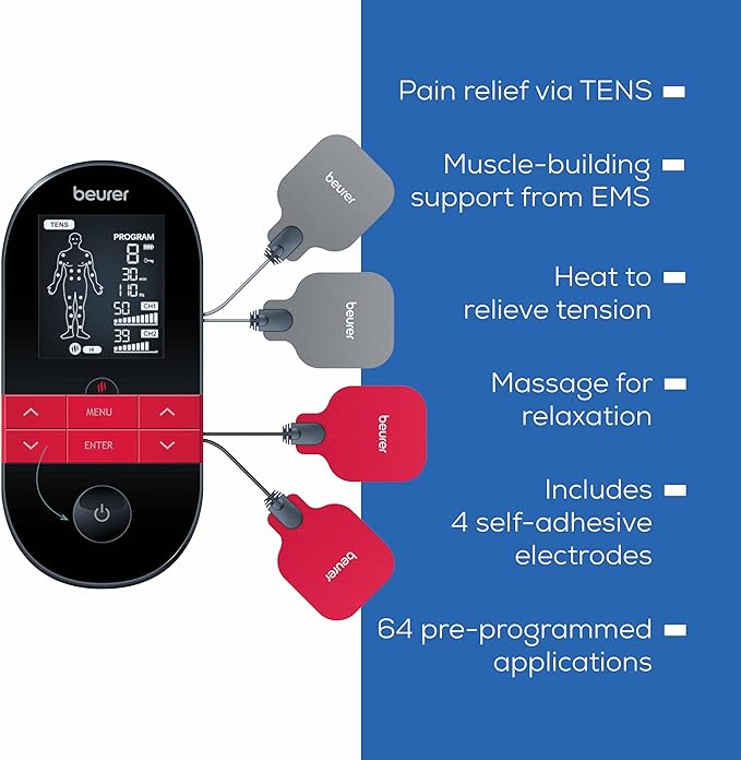 Beurer EM59 Digital 3-in-1 TENS Unit, EMS & Heat Therapy - Image 6