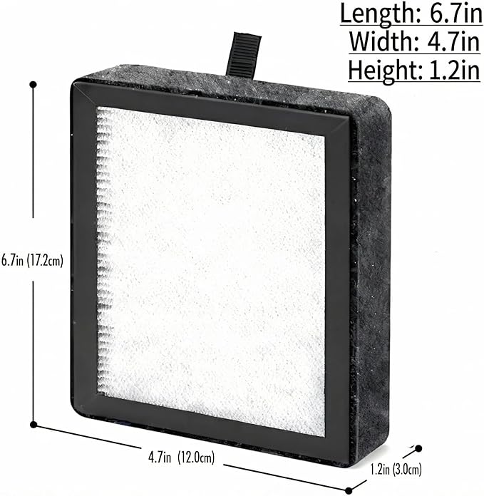 Air Filter Compatible with LEVOIT LV-H128, PUURVSAS HM669A, ROVACS RV60 Air - Image 5
