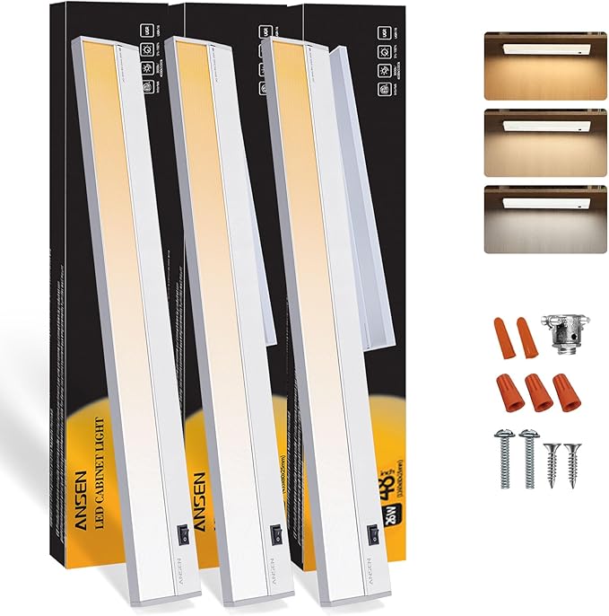 Ansen 3Packs of Under Cabinet Lights by ANSEN