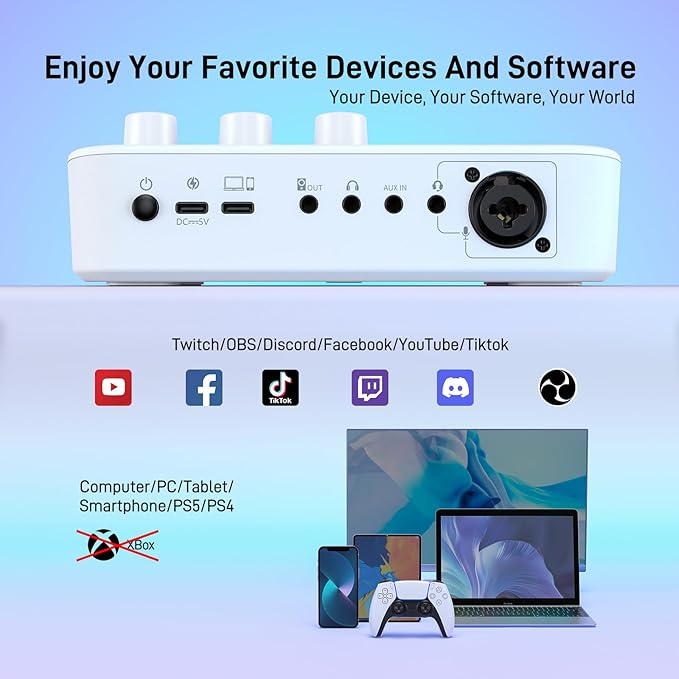 MAONO Gaming Audio Mixer, Audio Interface - Image 8