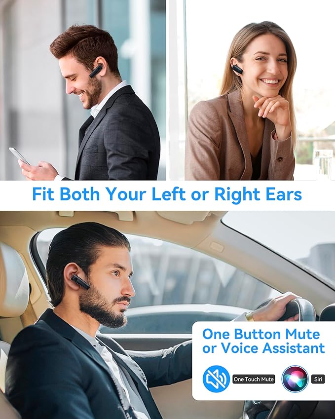 MQQC S525 Bluetooth 5.1 Wireless Earpiece, 16Hrs HD Calling, CVC8.0 Noise - Image 7