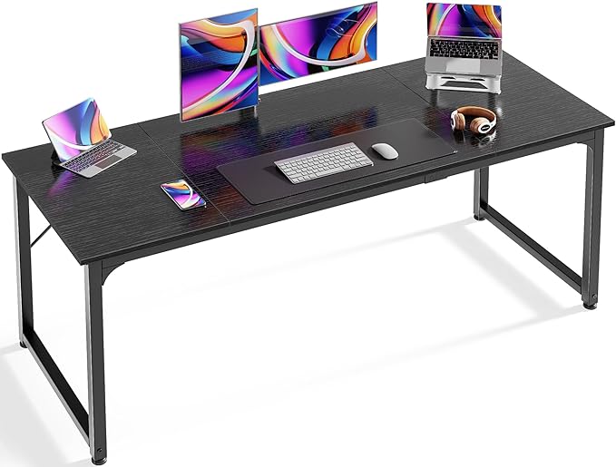 Huuger Modern Simple Office Desk, 63 Inch, Gaming & Writing Desk by Huuger