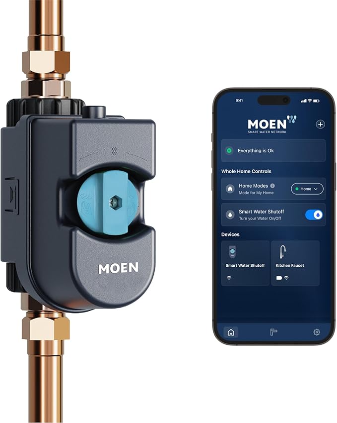 Moen Flo Smart Water Monitor and Automatic Shutoff Sensor, Wi-Fi Connected - Image 14