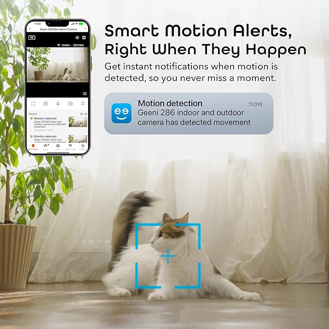 Geeni Mini 1080P Indoor/Outdoor Security Camera 2-Pack, Smart WiFi Cameras - Image 4
