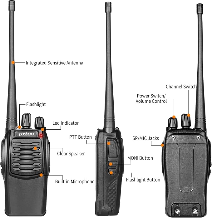 pxton S1 walkie talkies for Adults - Image 3