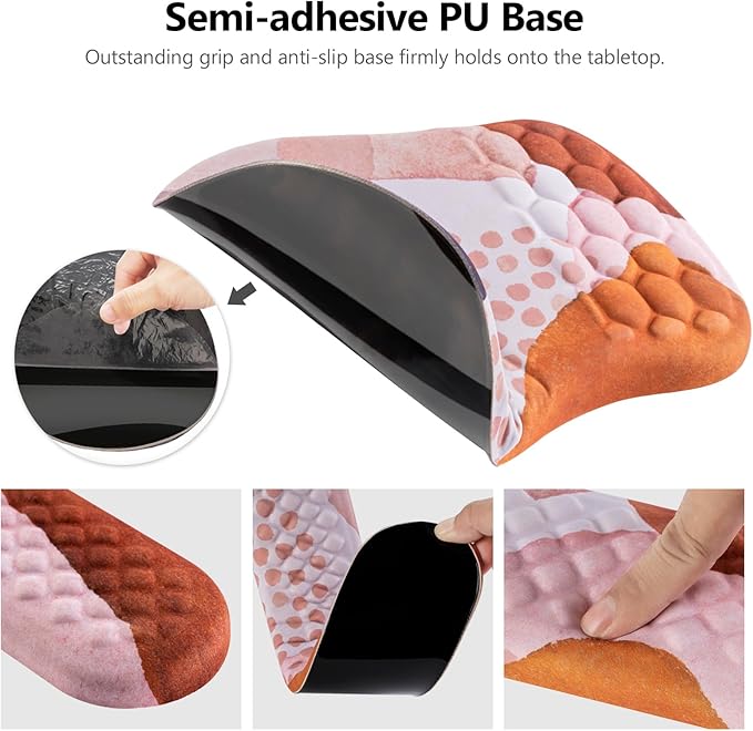 Mouse Pad Wrist Support, Laokiiy 2 in1 Keyboard Wrist Rest+ Ergonomic Mouse Pad - Image 4