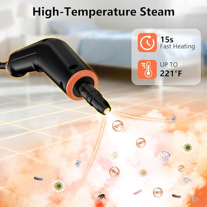 Steam Cleaner, Portable Steamer - Image 4