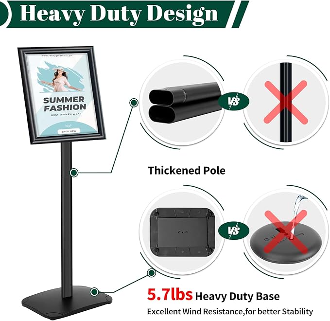 Heavy Duty Pedestal Sign Holder - Image 2