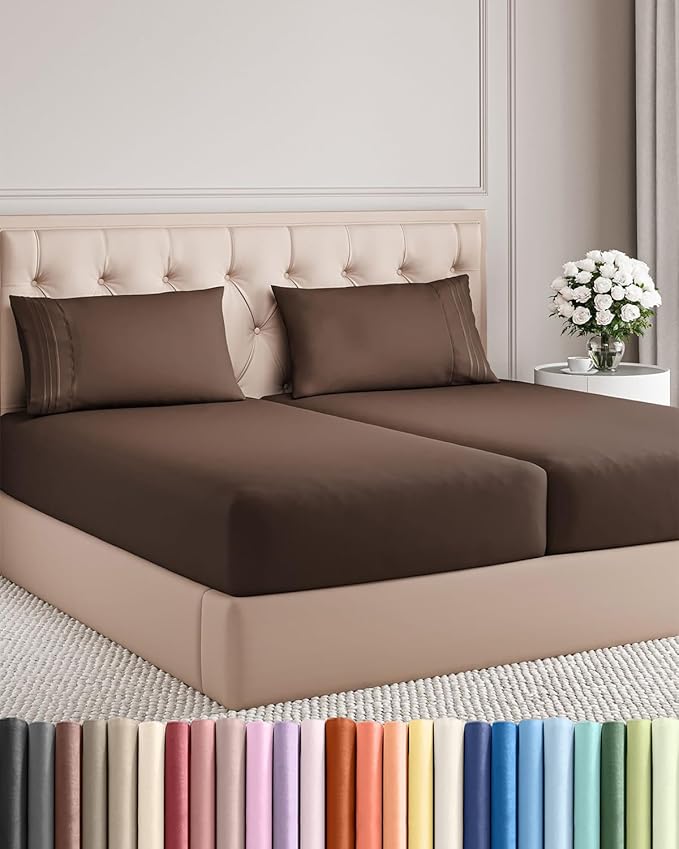 Split King Size 5 Piece Sheet Set by CGKUnlimited