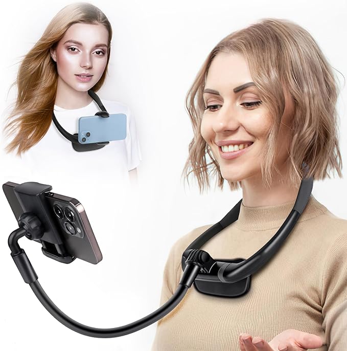 Cell Phone Stand, Neck Cell Phone Holder, Hand Free Flexible Gooseneck Phone by LOVFIVE