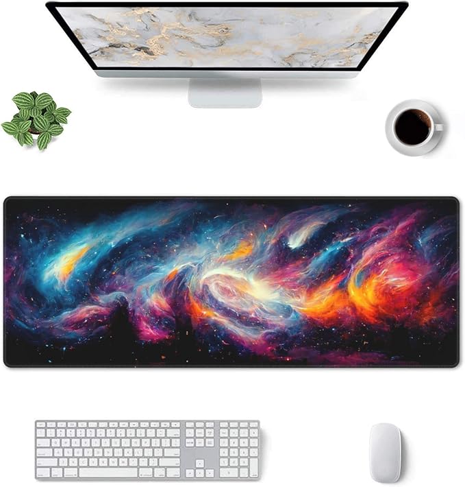Galaxy Extended Big Mouse Pad Large, XL Gaming Mouse Pad Desk Pad, - Image 2
