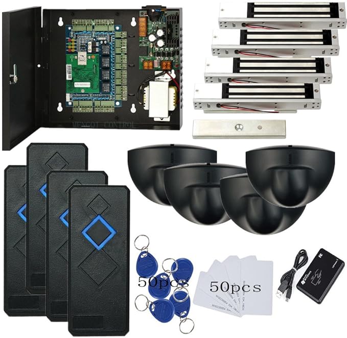 MENGQI-CONTROL Request to Exit PIR Motion Sensor 4 Doors Network RFID Access by MENGQI-CONTROL