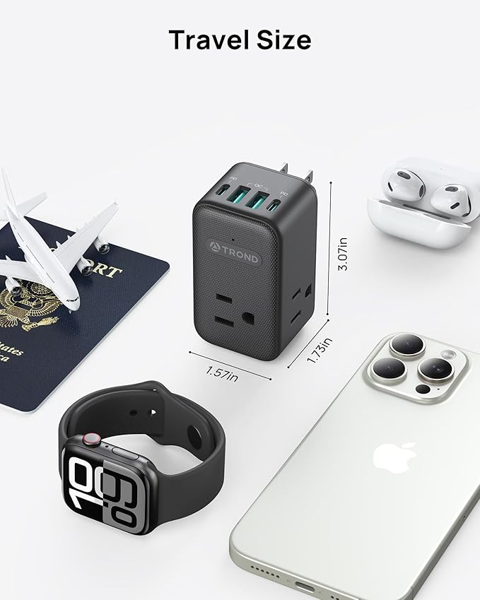 TROND Multi Plug Outlet Extender, 3 AC Outlet Adapter - Image 7