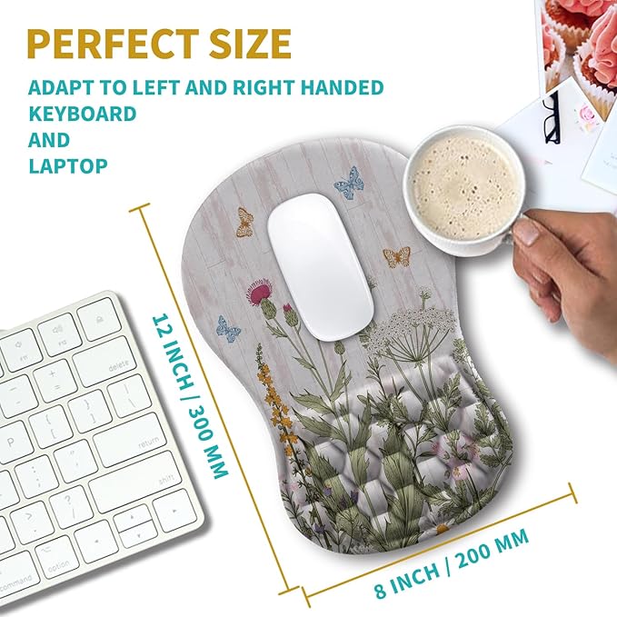 Hokafenle Ergonomic Mouse Pad Wrist Support, Wrist Rest Mousepad - Image 3