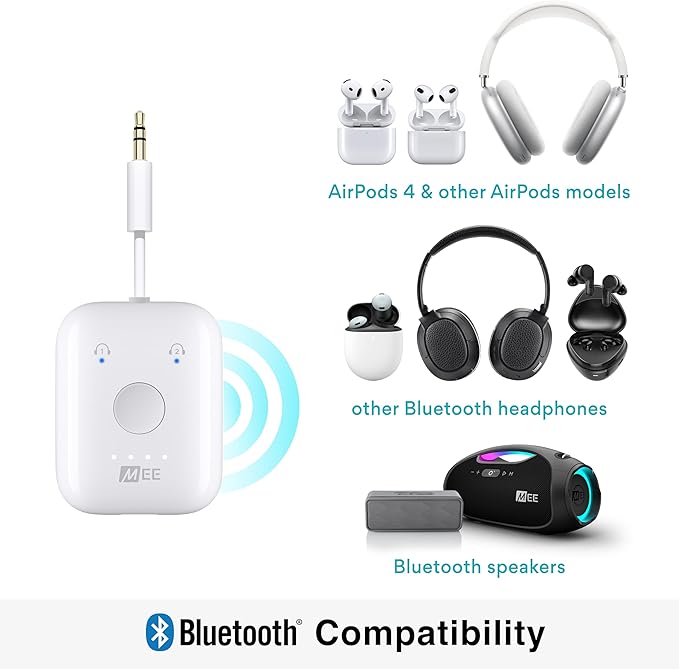 MEE audio Connect Air in-Flight Bluetooth Wireless Audio Transmitter Adapter - Image 6