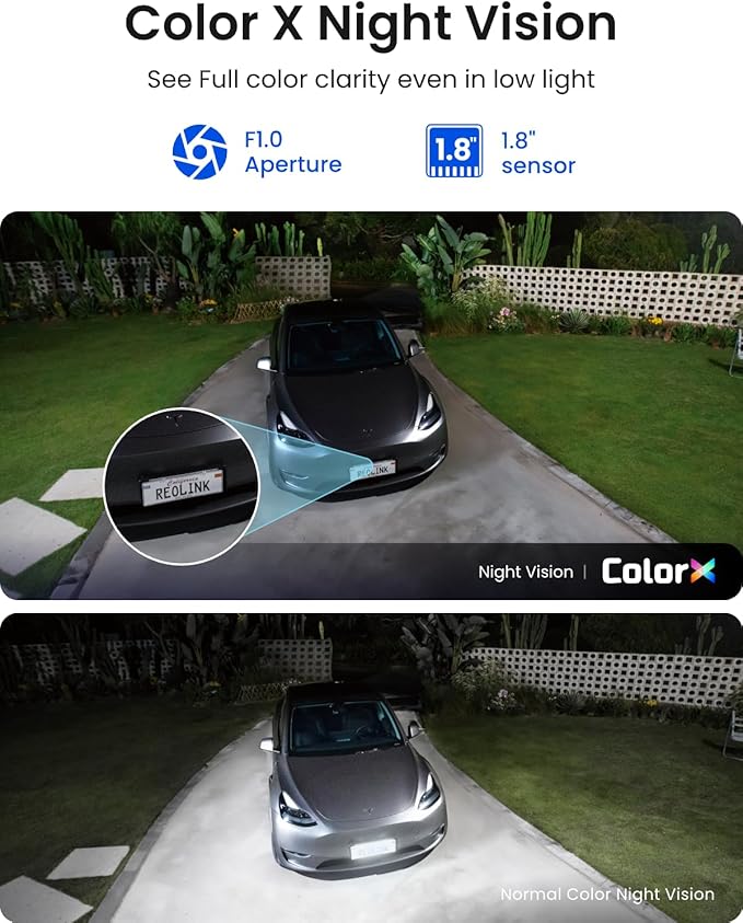 REOLINK Argus 4 Pro Black, 4K Dual-Lens 180° Solar Security Cameras Wireless - Image 4