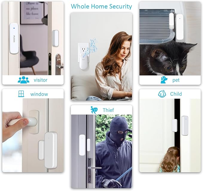 Wireless Door Sensor Chime, Door Open Alarm When Entry Business/Office/Store - Image 3