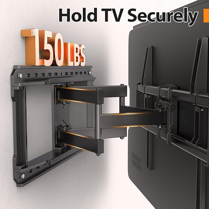 IWORKBOARD Full Motion 75 85 86 90 97'' TV Wall Mount Bracket, Loads 150 lbs - Image 4