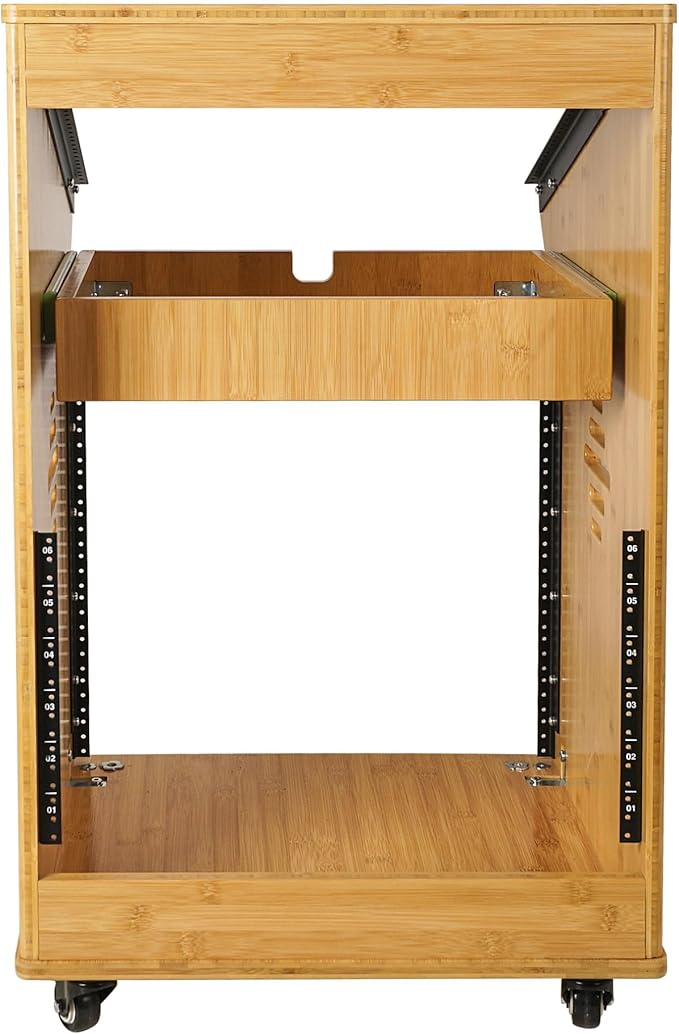 Sound Town DIY Solid Carbonized Bamboo Studio Rack - Image 4