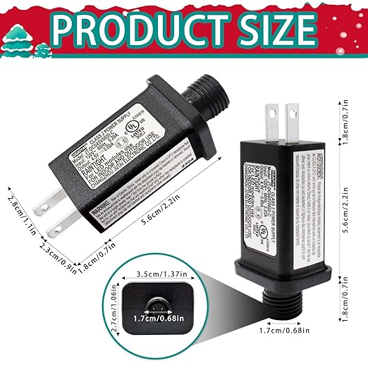 4.5V 0.6A 2PCS Replacement LED Transformer Class 2 Power Supply Adapter Ip44 - Image 2