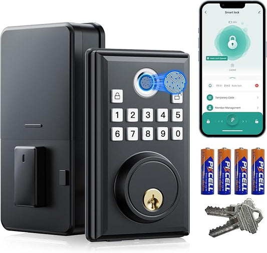 CAMCAMP Keyless Entry Door Lock, Fingerprint Door Lock by CAMCAMP