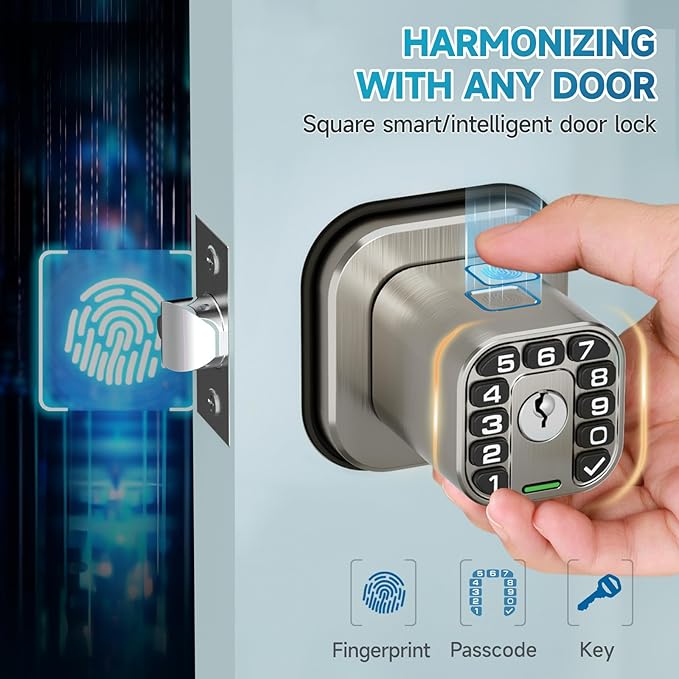 Richelock Fingerprint Door knob, Smart Biometric Door Lock - Image 2