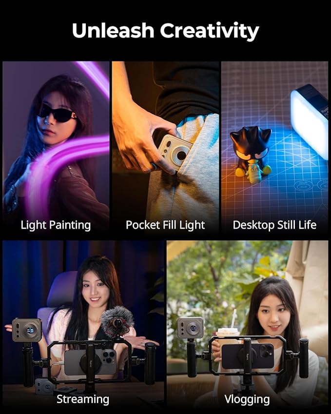 SMALLRIG Vibe P108 Pro RGB Video Light, Portable Led Camera Light - Image 6