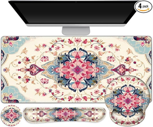 Gaming Mouse Pad, Large Desk Mat, Cute Desk Pad Protector, 4in1 XXL Mousepad + by ToLuLu