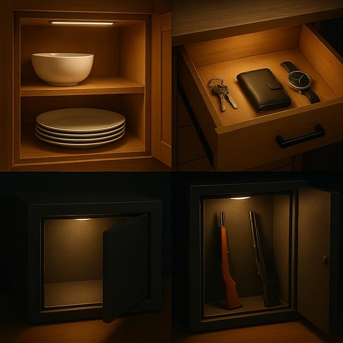VST Rechargeable Drawer Lighting, Door Open Automatic ON/Off Light, Stick-ON - Image 7