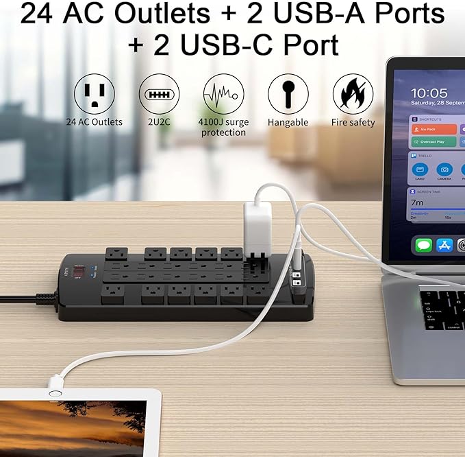 Surge Protector Power Strip - Image 2