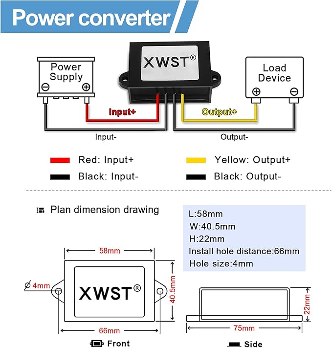 DC DC 12V to 19V 4A 9V-13V to 19V Voltage Regulator, Step-up Module, Boost - Image 4