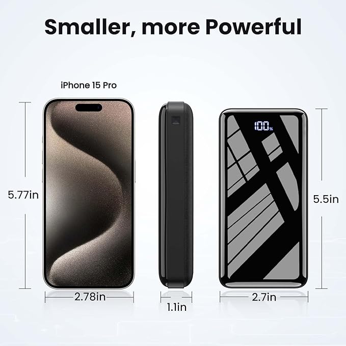 LOOPEAK Portable Charger Power Bank 27000mAh, 22.5W Fast Charging USB C - Image 6