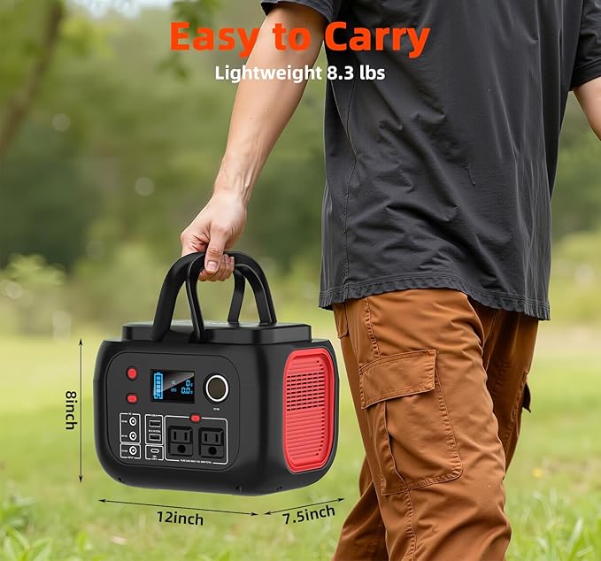 ENOFLO Portable Power Station 300W, 228Wh Solar Generator - Image 7