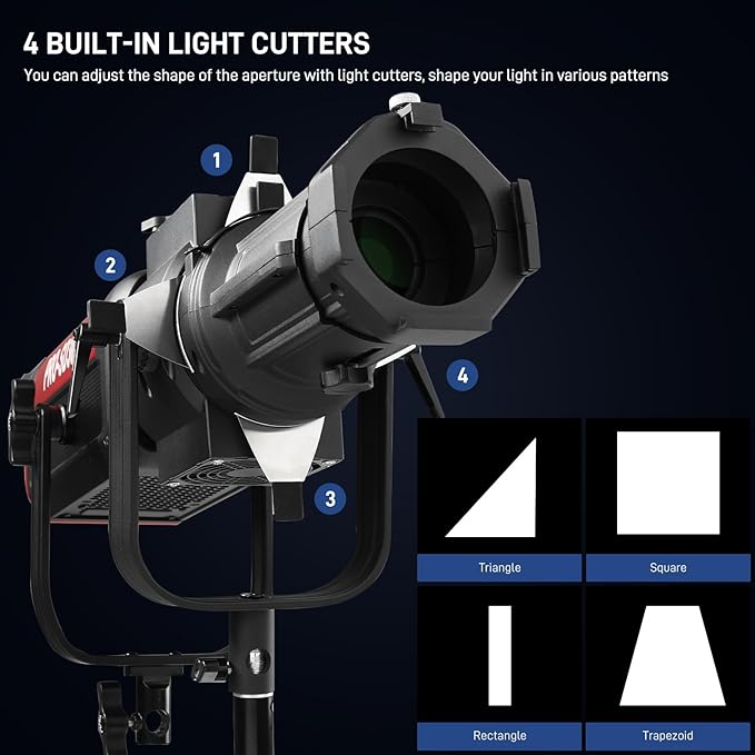 GVM Conical Optical Snoot Kit, Spotlight Snoot Photography - Image 3
