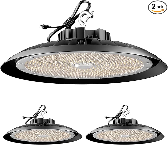 ACOHOOK 2Pack 600W UFO LED High Bay Light 5000K Daylight, 000 Lumens Super by ACOHOOKCommittedToProvidingCost-EffectiveProductsQualityServices