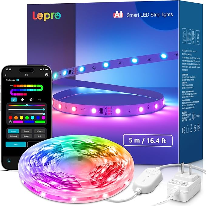 Lepro S1 AI LED Strip Lights for Bedroom by Lepro
