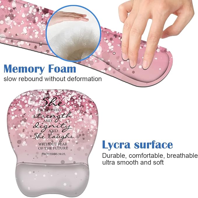 Ergonomic Mouse Pad Wrist Support and Keyboard Wrist Rest Set - Image 6