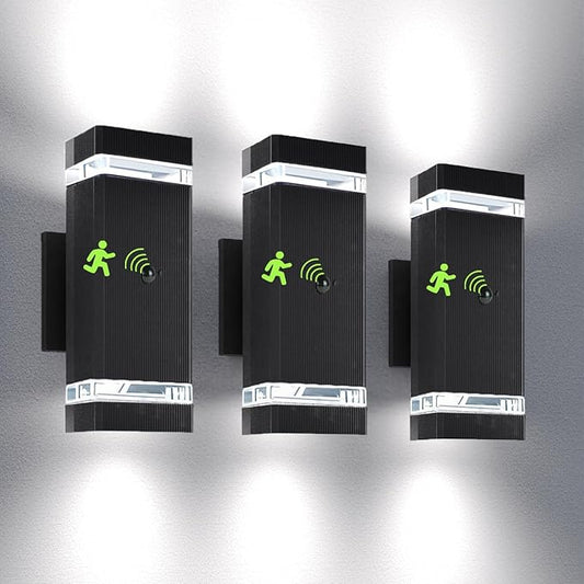 rosykite Motion Sensor Outdoor Wall Lights, Dusk to Dawn Exterior Light Fixtures by RosykiteBuyNow