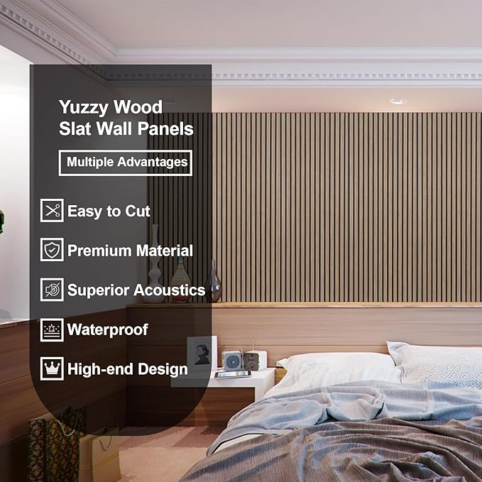 Yuzzy Acoustic Wood Slat Wall Panels - Image 4