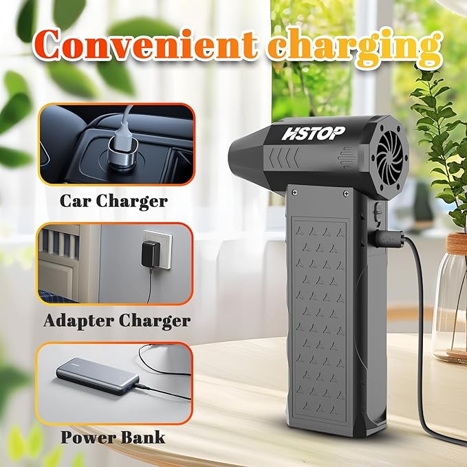 Earglow Compressed Air Duster, 180000RPM Mini Electric Dust Blower, - Image 7