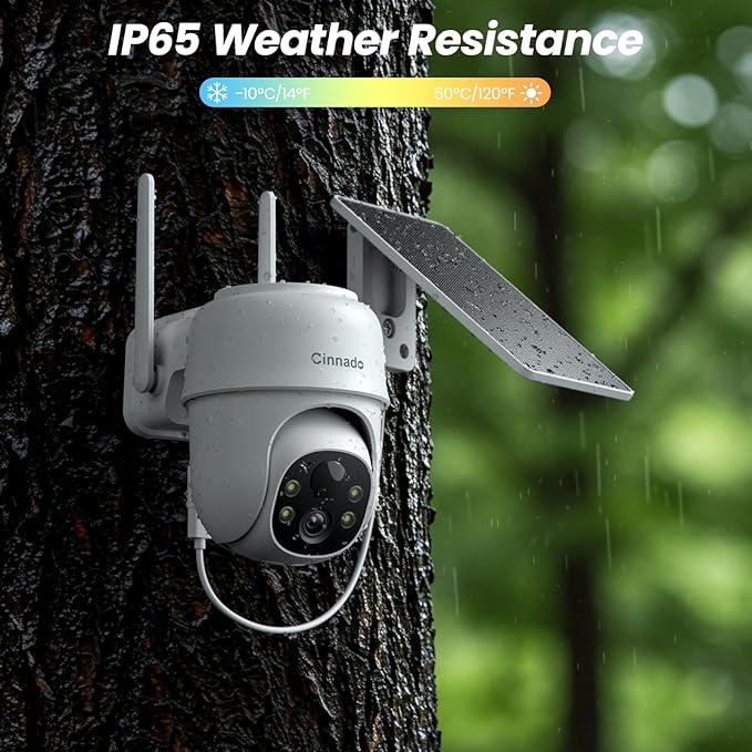 2K Cameras for Home Security-2.4G WiFi Outdoor Camera Wireless Solar/Battery - Image 8