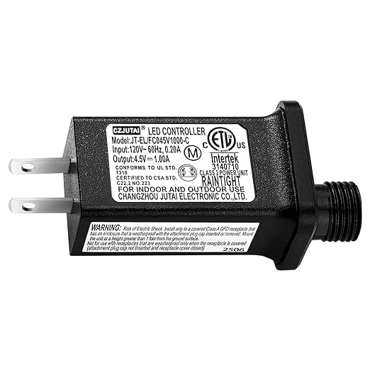 4.5V 1A LED Controller Model JT-EL/FC045V1000-C Class 2 Power Supply Replacement by Dirduaid