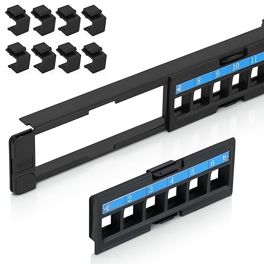Everest 24 Port Keystone Patch Panel by EverestMediaSolutions
