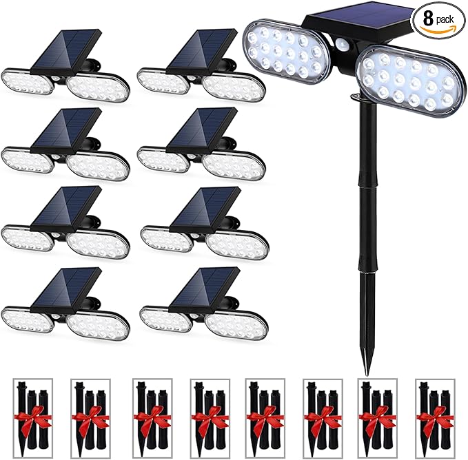 EMANER Motion Lights Solar Powered, Outdoor Solar Flood Lights, Stay On or by EMANER%C2%AE