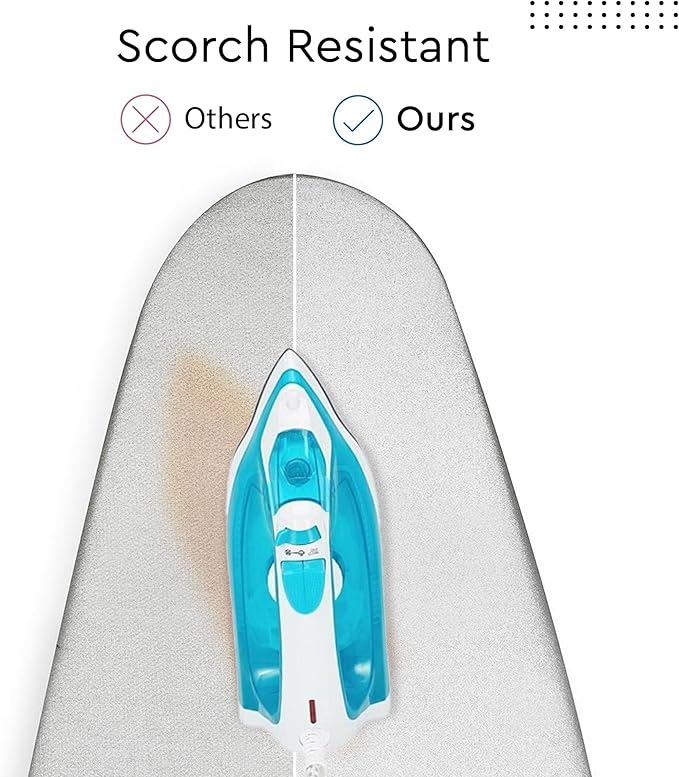 Encasa XO Ironing Board Cover and Pad 54"x15" - 4mm Felt & 2mm Foam Metallized - Image 5